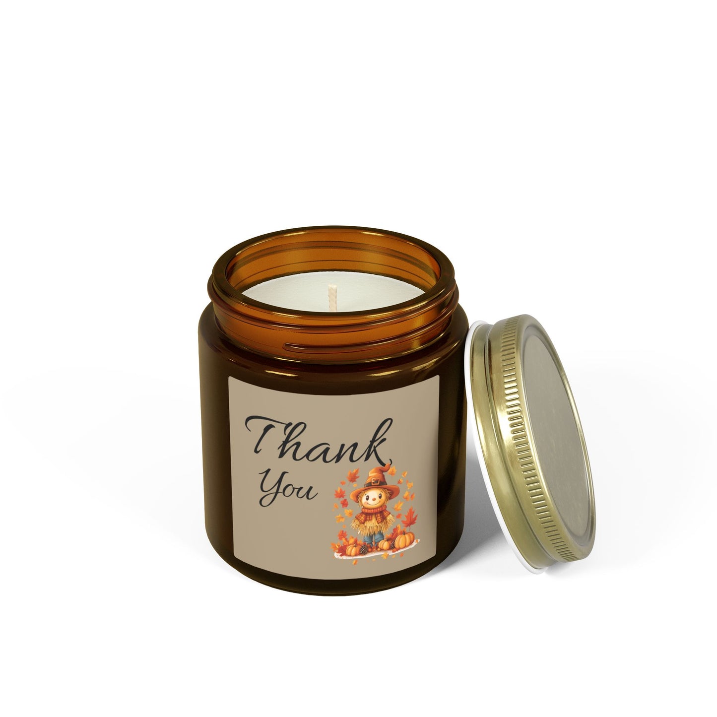 Thank You Fall Scented Candle — Coconut Apricot Wax (4oz & 9oz)