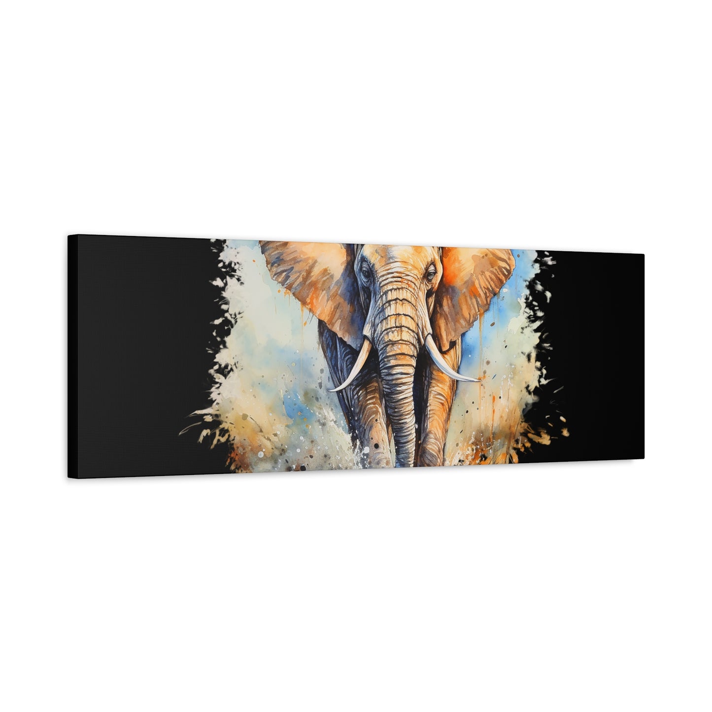 Matte Canvas, Stretched, 1.25" - Elephant