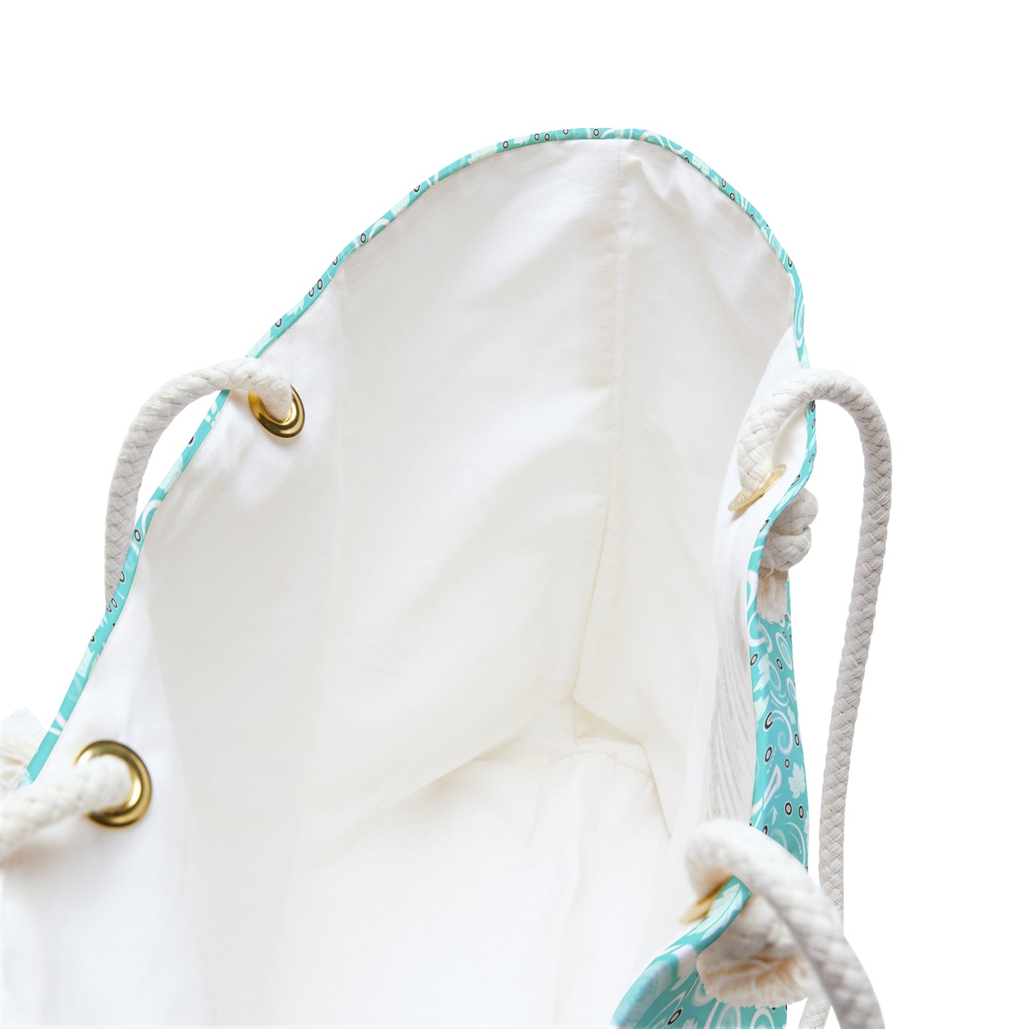Turquoise Bubble Print Weekender Bag — Large Beach & Travel Tote