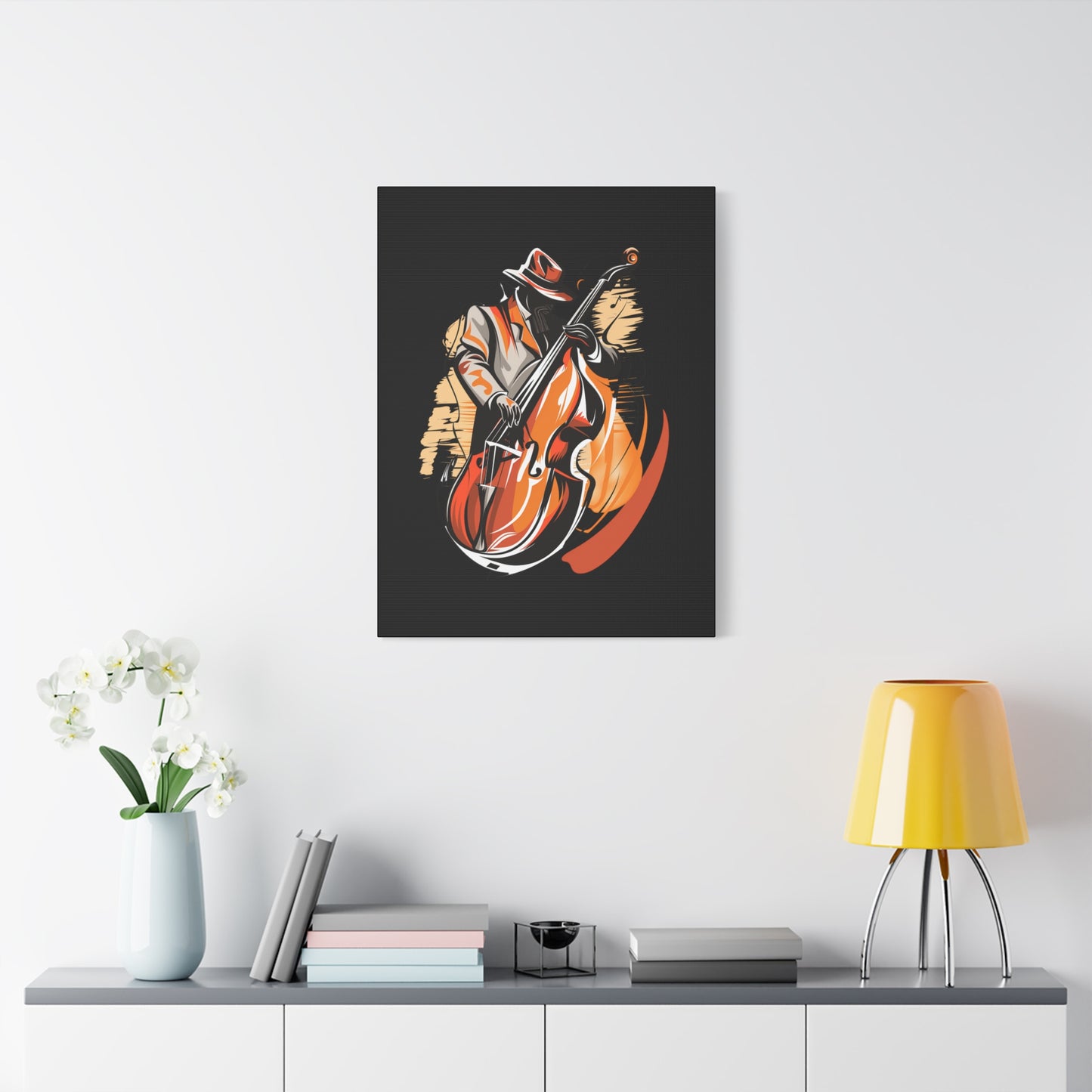 Matte Canvas, Stretched, 1.25" - Bass Player