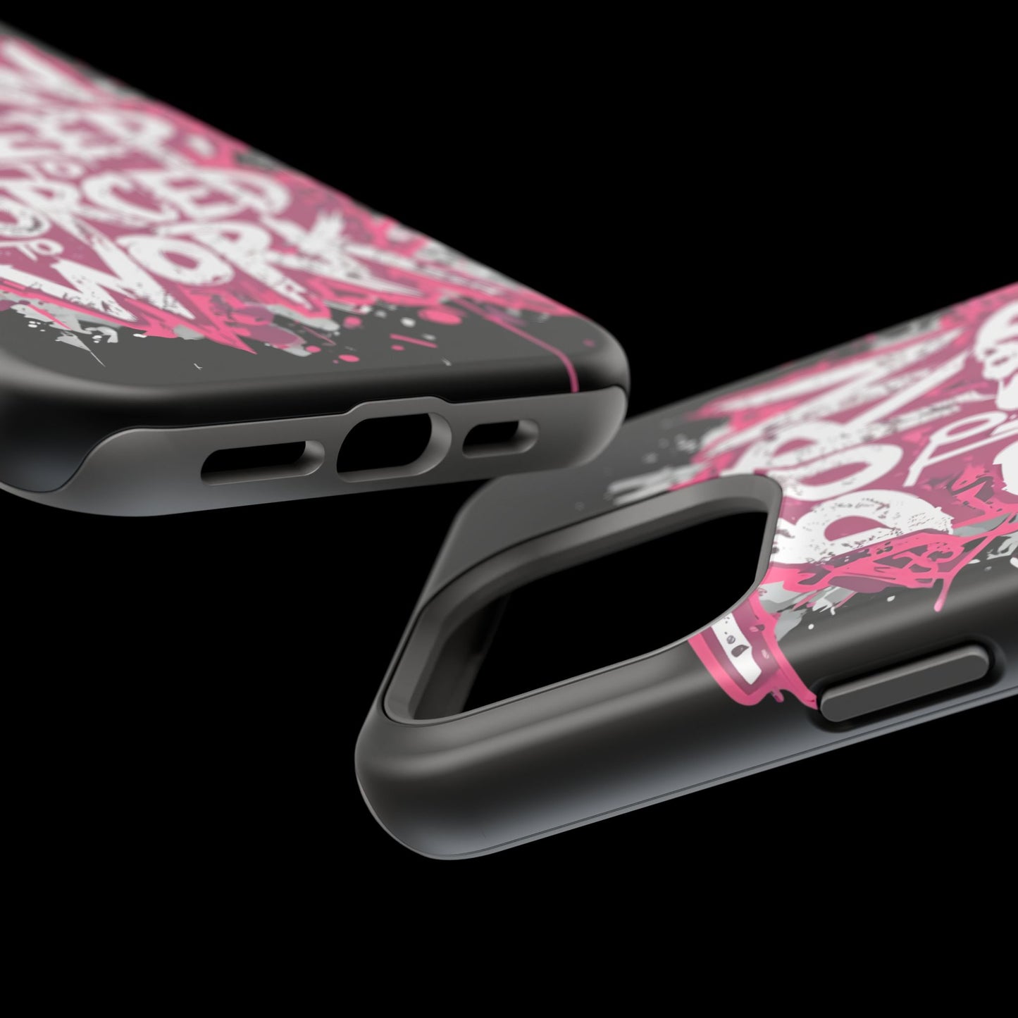 Phone Case — "Born to Sleep, Forced to Work" Impact-Resistant Magnetic Case