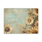 Sunflower Glass Cutting Board, Decorative Kitchen Gift, Farmhouse Decor, Wedding Gift, Sunflower Art, Cooking Tools