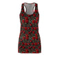 Elegant Floral Racerback Dress - Perfect for Summer, Beach Days, Weddings, Garden Parties, and Casual Outings