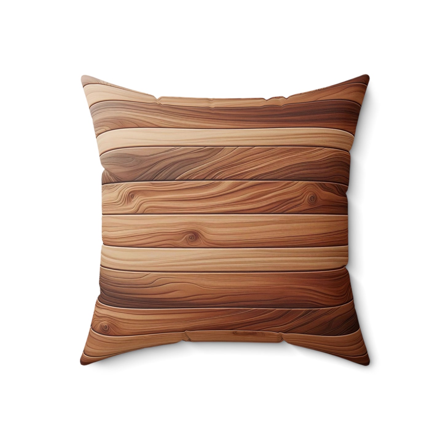 Rustic Wood Pattern Pillow - Cozy Home Decor