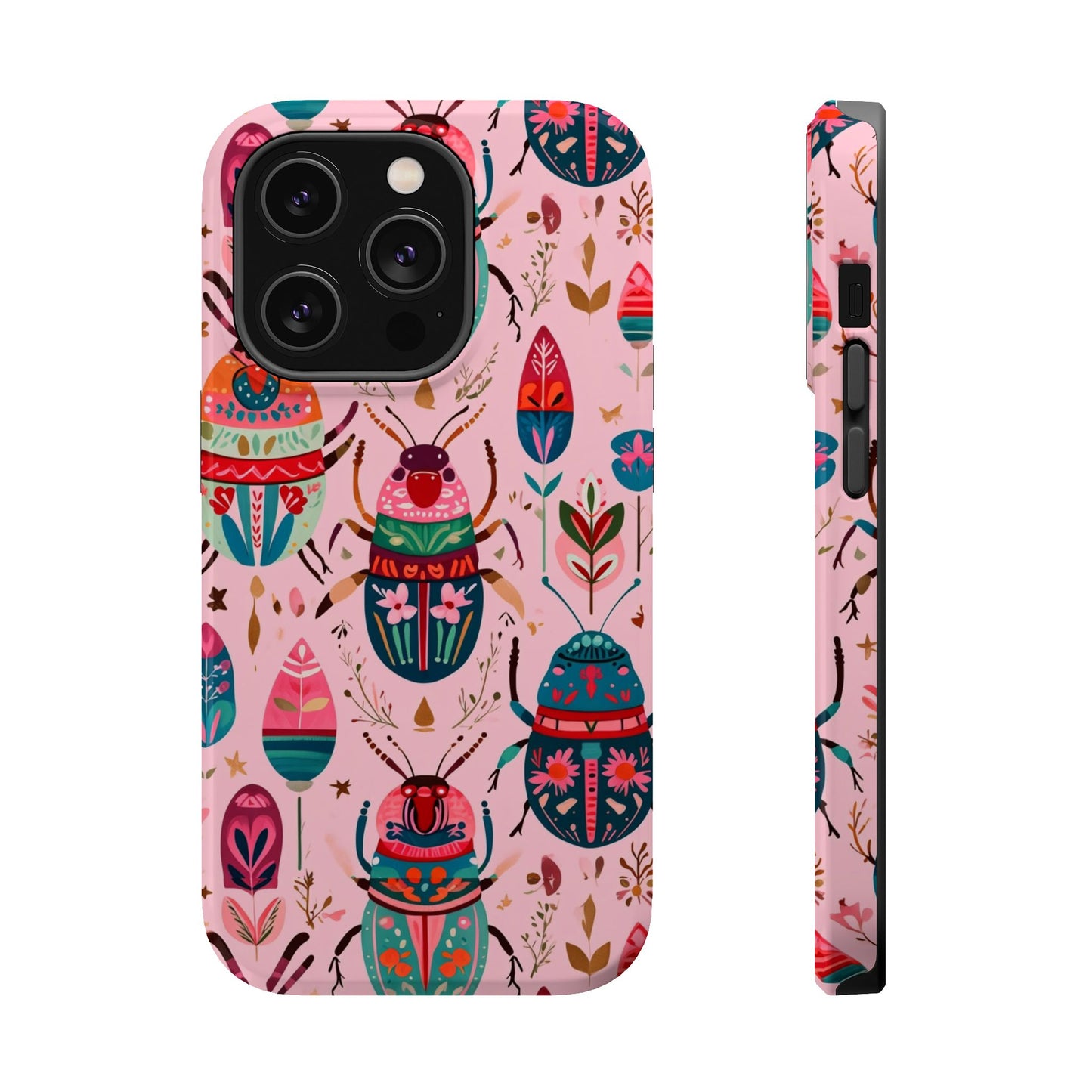 Phone Case — Colorful Boho Beetle Magnetic Impact-Resistant Cover