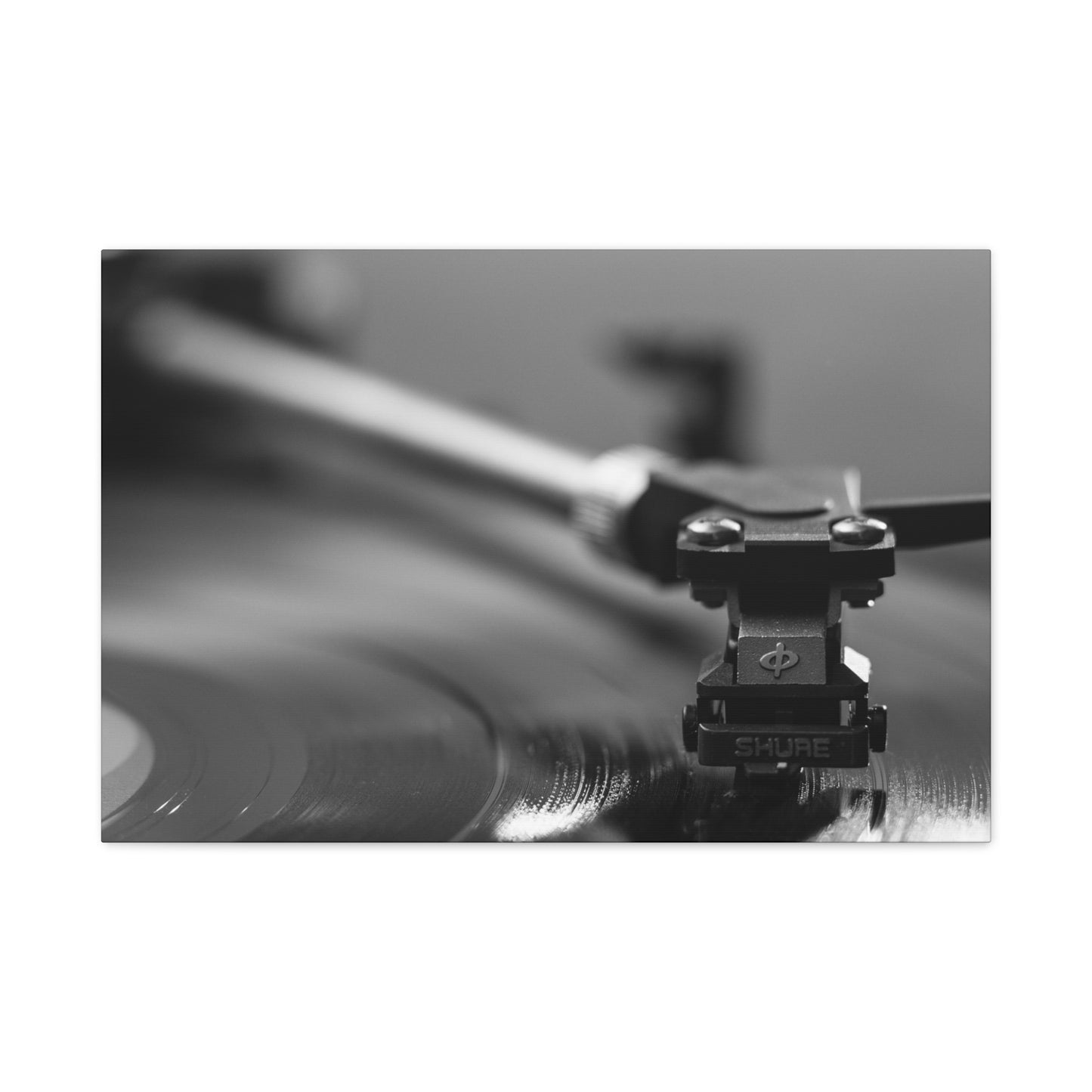 Vinyl Turntable Matte Canvas Print — Stretched 1.25" Wall Art