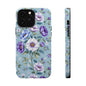 Floral Purple Peony Phone Case — Magnetic Impact‑Resistant Protective Cover