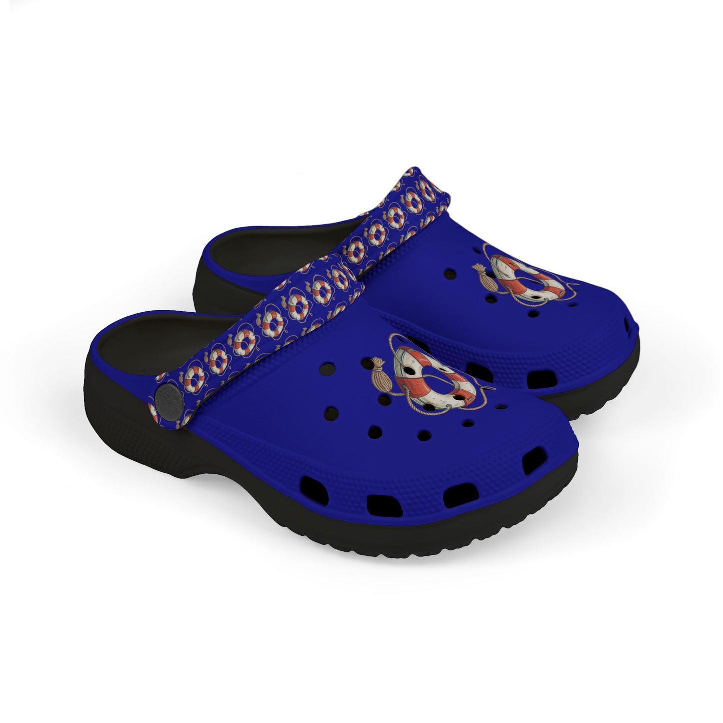 Nautical-Themed Kid's EVA Foam Clogs, Fun Summer Footwear, Waterproof Kids Shoes, Beach & Pool Accessory, Adorable Kids Footwear