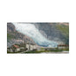 Glacier Village Matte Canvas Print
