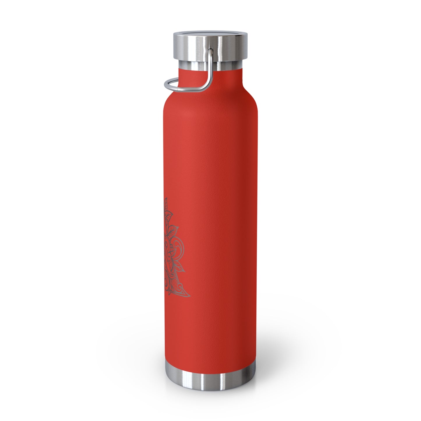 Boho Art Cold Drink Tumbler- Letter A, Personalized Water Bottle, Yoga Gift, Stylish Insulated Flask