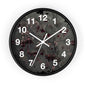Vintage Dark Floral Wall Clock — Moody Botanical Timepiece with Large Numerals