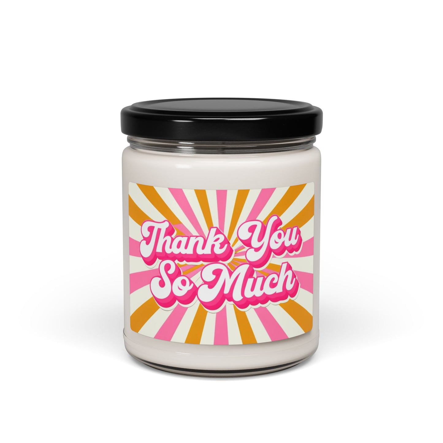 Thank You So Much Soy Candle — 9oz Scented Jar Gift