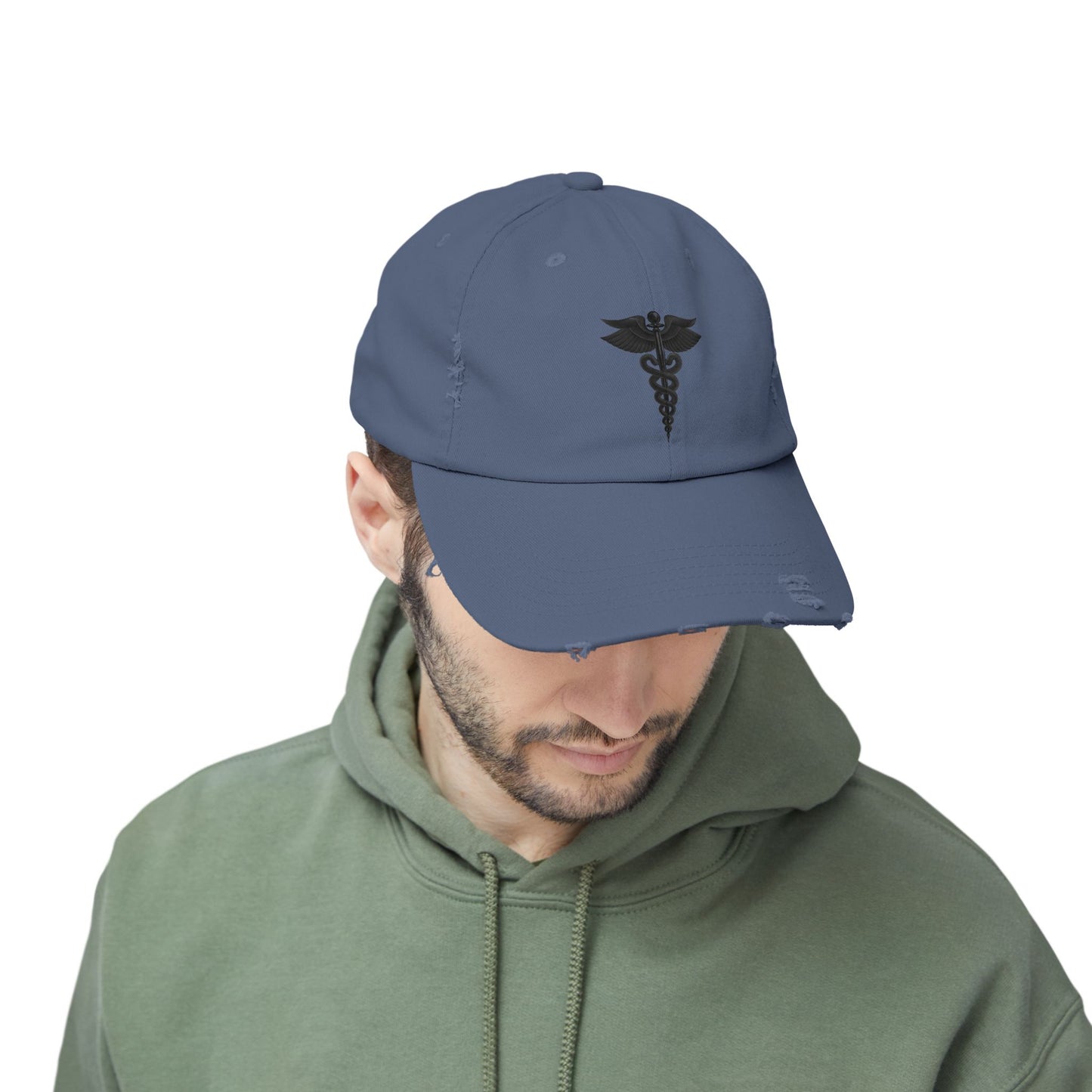 Unisex Distressed Cap with Caduceus Design, Perfect Gift for Healthcare Workers, Casual Style for Every Occasion, Fashionable Medical [...]