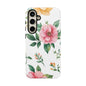 Floral Tough Phone Case — Pink Peony Protective Phone Cover