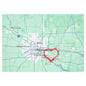 Heartwarming Minneapolis Jigsaw Puzzle with Tin, Personalized Gift, Home Decor, Family Activity, Travel Souvenir, Map Puzzle