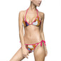 Colorful Marble Print Women's Bikini Swimsuit, Stylish Swimwear for Beach