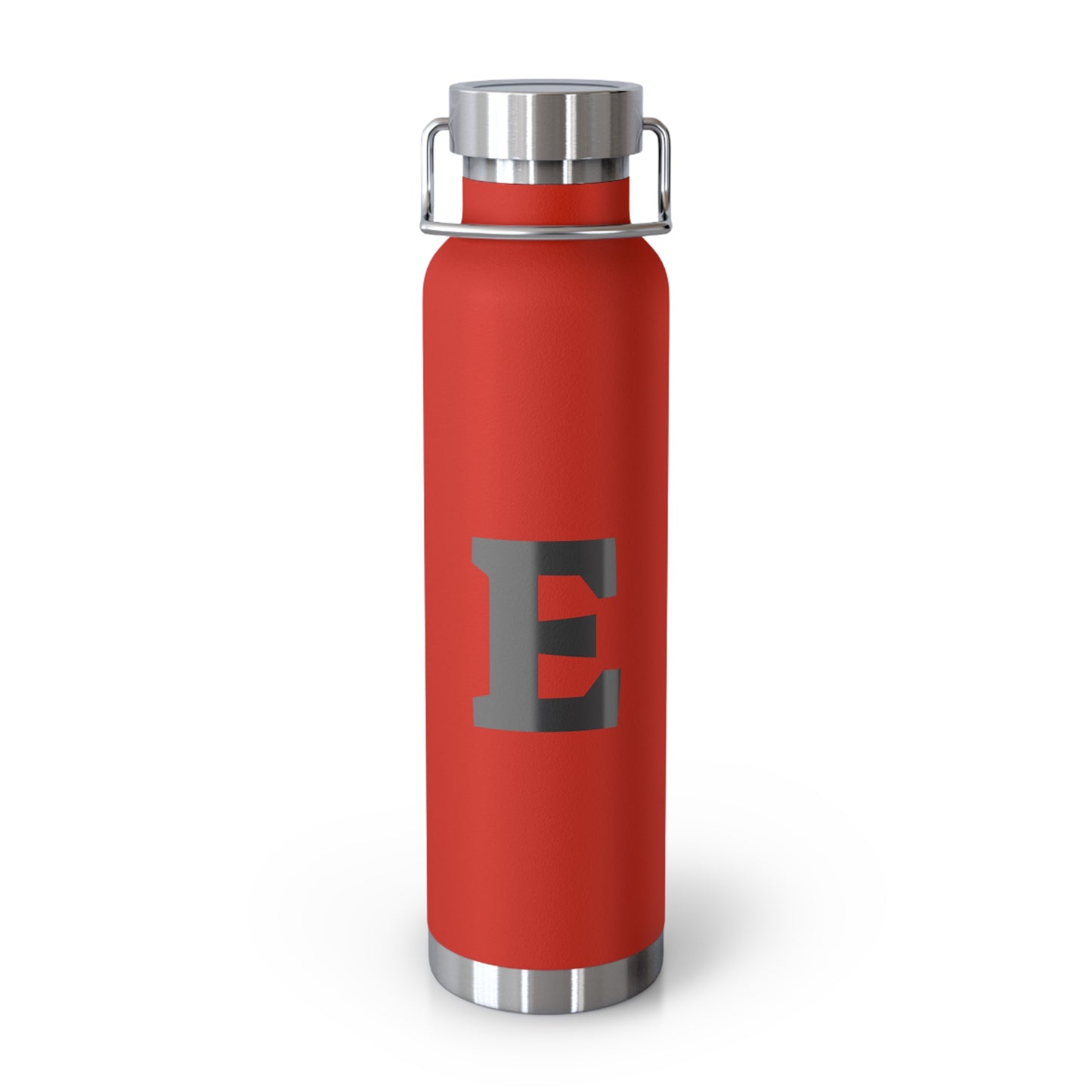 Personalized Copper Insulated Water Bottle, 22oz - "E" Custom Monogram