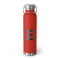 Personalized Copper Insulated Water Bottle, 22oz - "E" Custom Monogram
