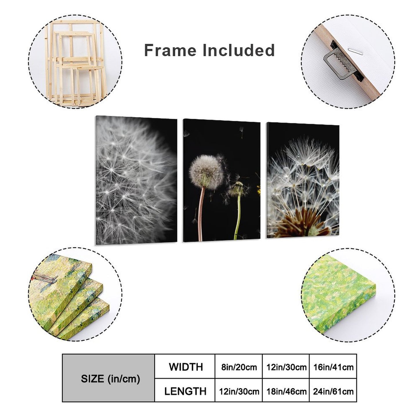 Vertical Framed Wall Art-2:3 Aspect Ratio - Weeds