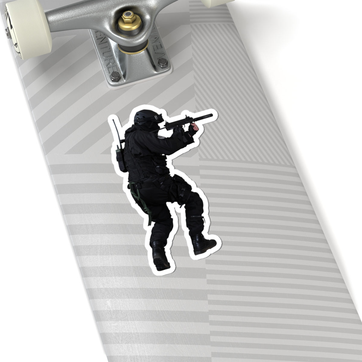 SWAT Operator Vinyl Sticker — Tactical Soldier Kiss-Cut Decal for Laptops & Gear