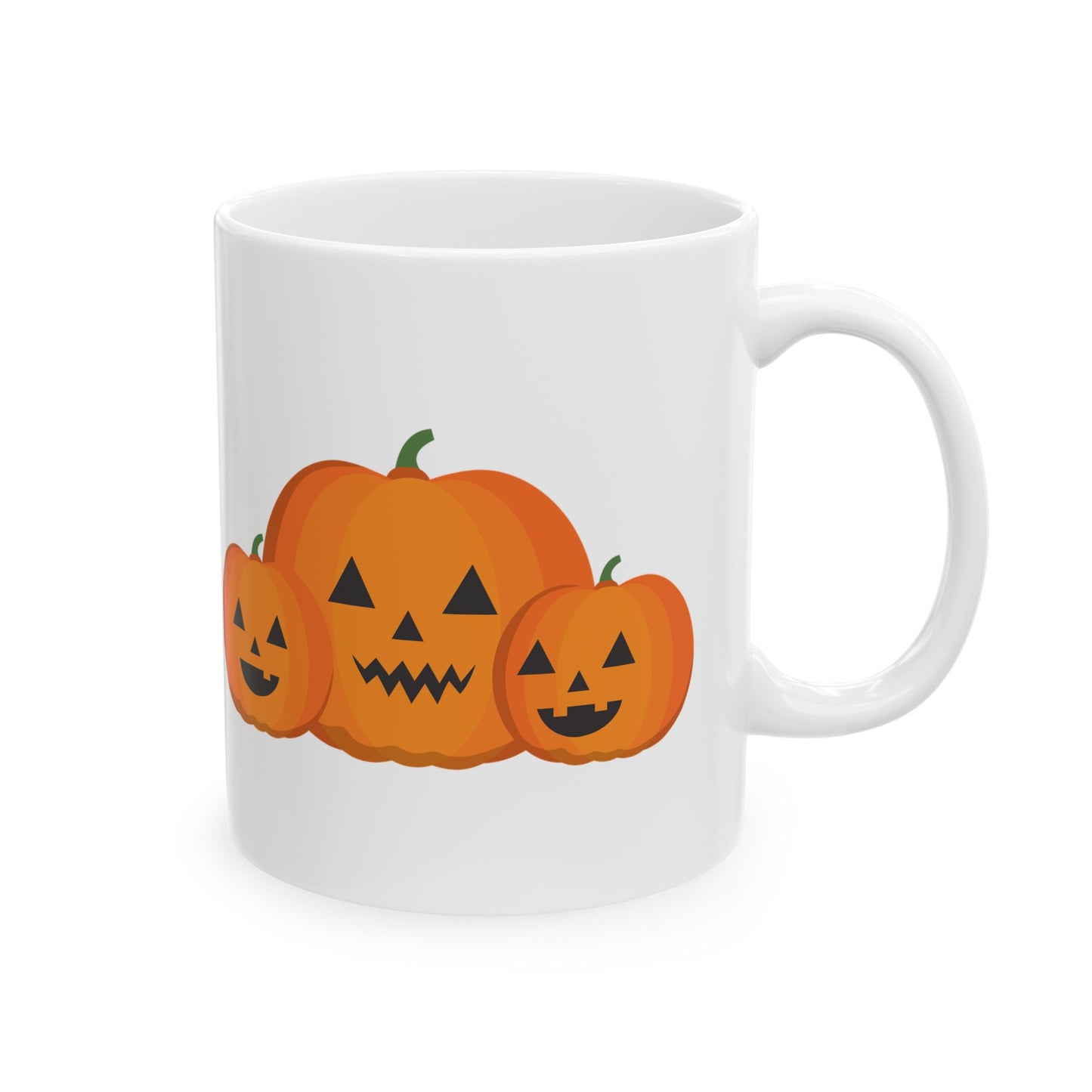 Halloween Pumpkin Ceramic Mug, Funny Fall Coffee Cup, Autumn Decor, Gift for Friends, Spooky Season Drinkware