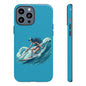 Surfing Phone Case, Coastal Vibes Phone Cover, Tough Cases for Beach Lovers, Ocean Art Phone Accessories, Summer Gift Idea