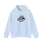 Cute Alien and Kid Hoodie, Unisex Heavy Blend Sweatshirt, UFO Lover Gift, Halloween Costume, Space-Themed Outfit, Birthday Present