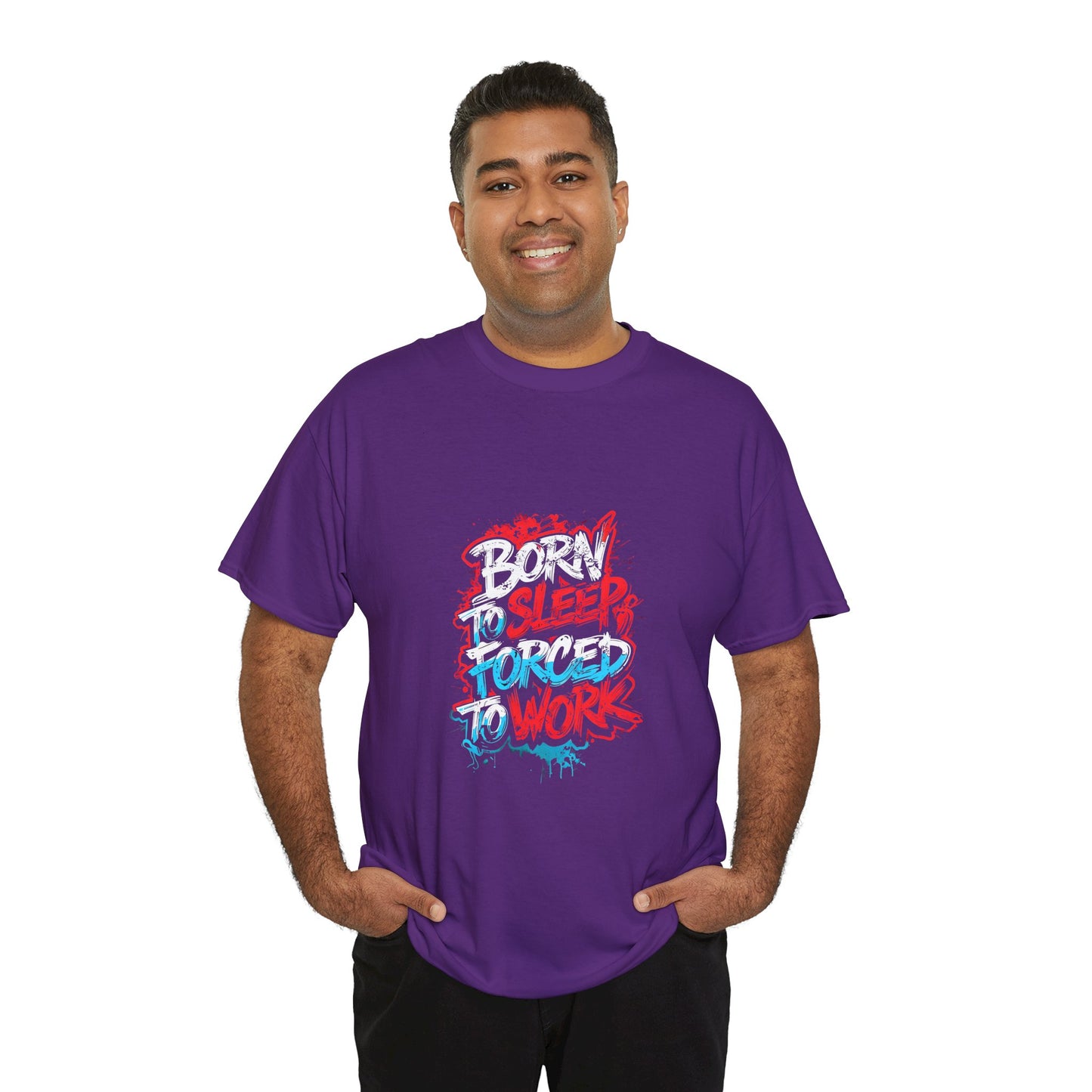 Born to Sleep, Forced to Work T‑Shirt — Funny Graphic Tee for Night Owls