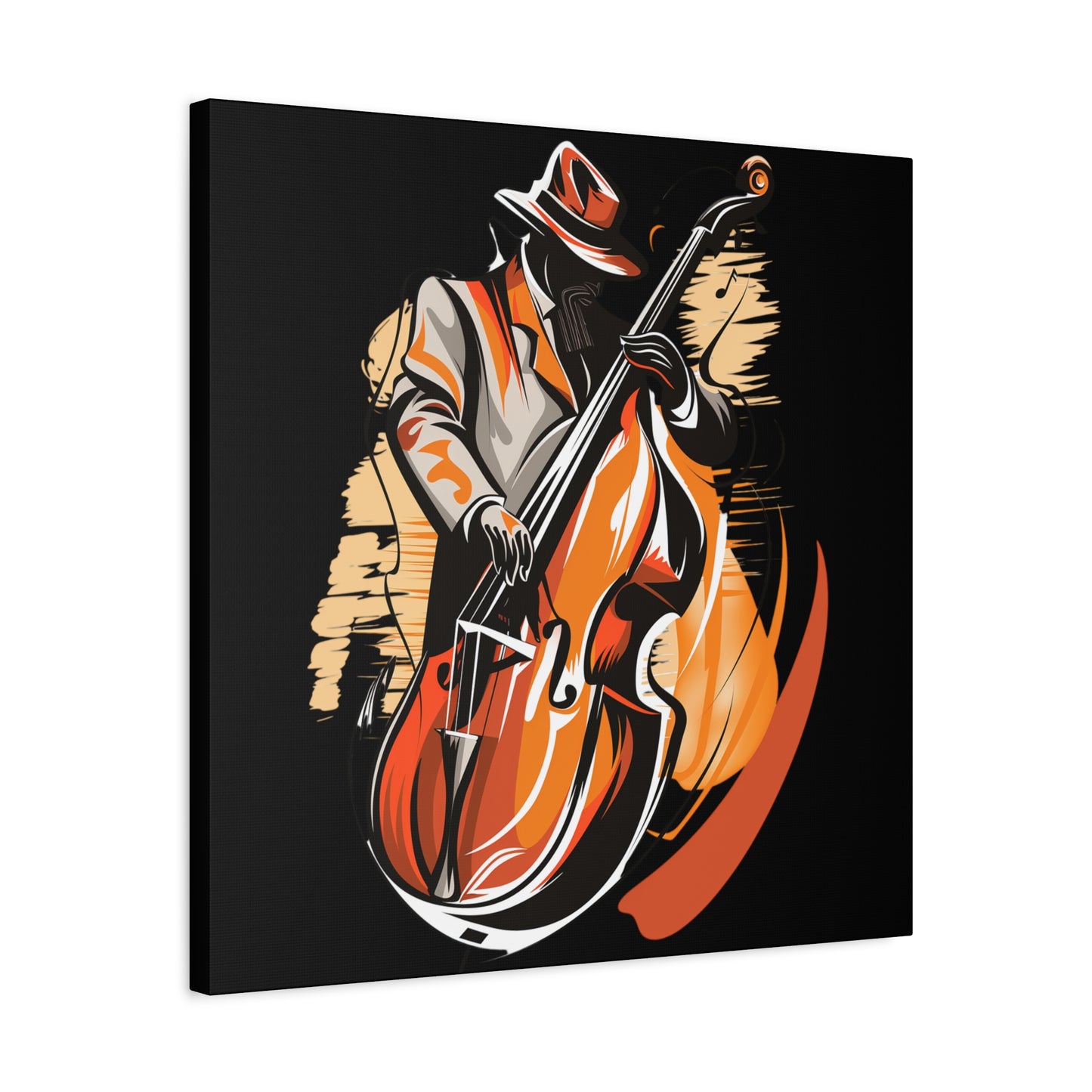 Matte Canvas, Stretched, 1.25" - Bass Player