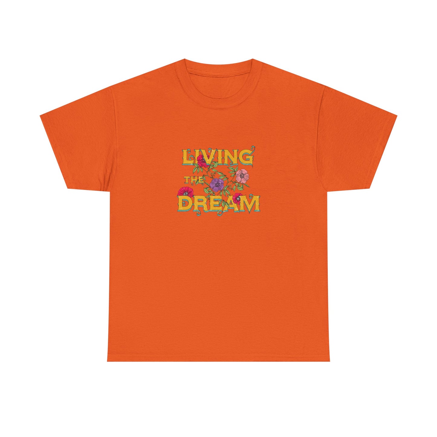 Living the Dream Floral Tee, Unisex Cotton T-Shirt, Inspirational Gift, Casual Everyday Wear, Flower Graphic Shirt, Summer Wardrobe [...]