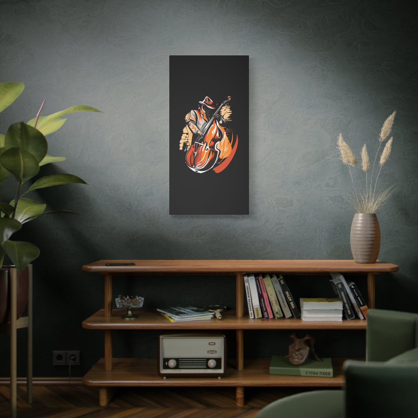 Matte Canvas, Stretched, 1.25" - Bass Player