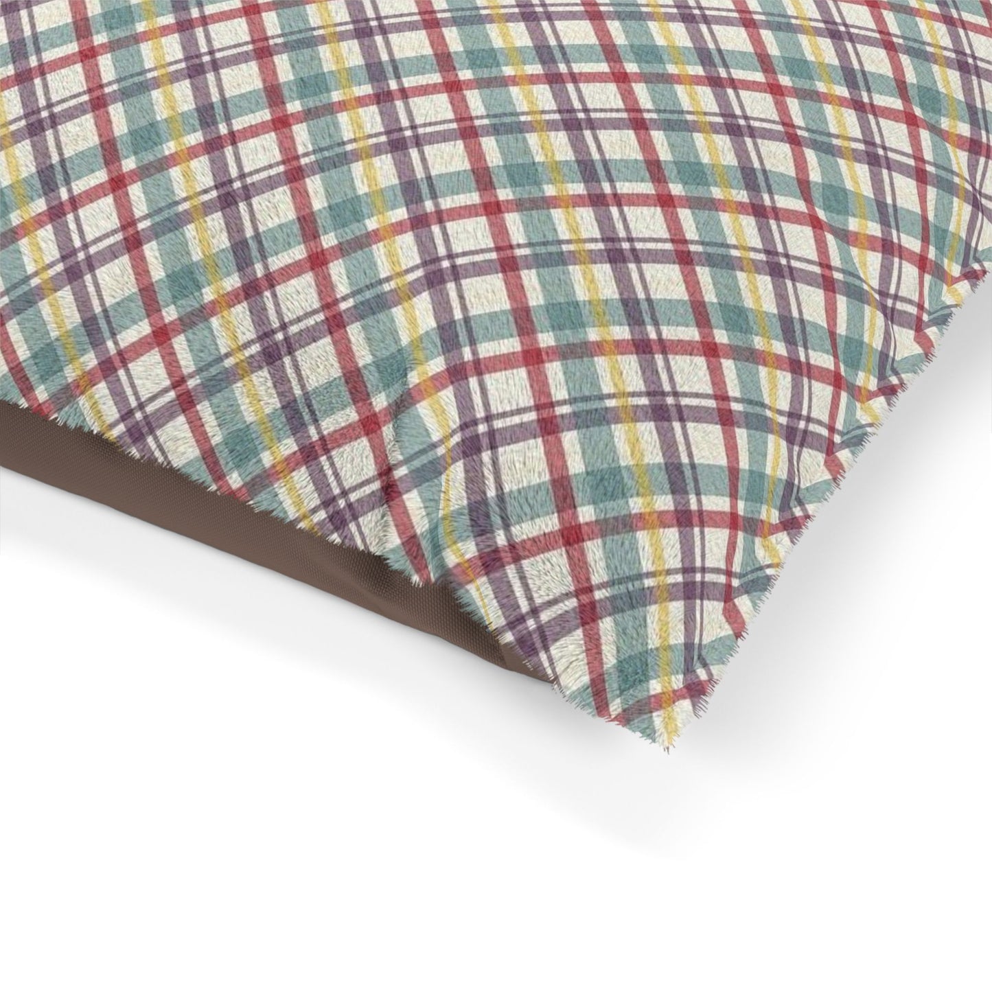 Cozy Plaid Pet Bed for Cats and Dogs, Comfortable Dog Bed, Soft Pet Cushion, Modern Pet Furniture, Stylish Dog Bed