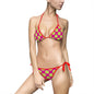 Vibrant Polka Dot Women's Bikini Swimsuit, Summer Swimwear, Beachwear, Pool Party Outfit, Vacation Swim Set, Festive Holiday Swim