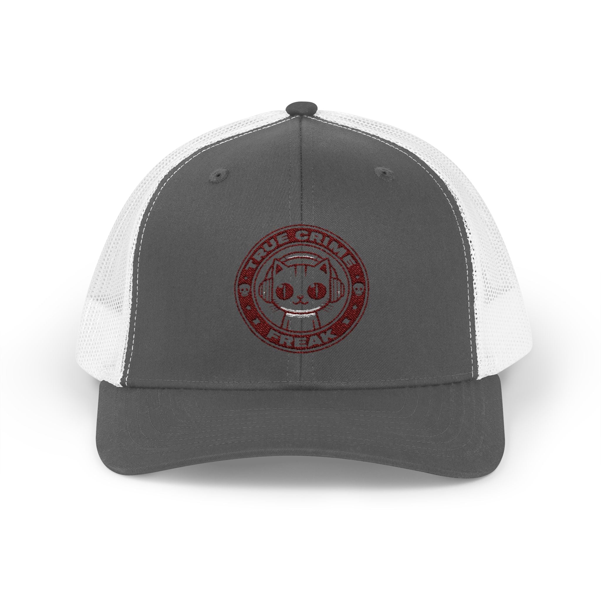 Trucker Cap — Cute Cat Circle Patch Snapback
