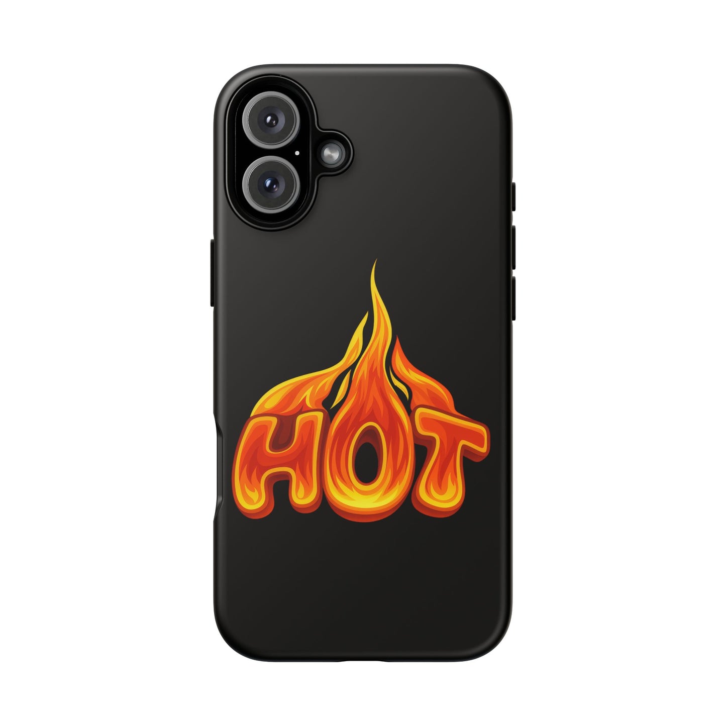 Stylish Phone Case, Hot Flames Design, Gift for Teens, Trendy Accessory, Protective Cover, Unique Phone Case