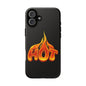 Stylish Phone Case, Hot Flames Design, Gift for Teens, Trendy Accessory, Protective Cover, Unique Phone Case