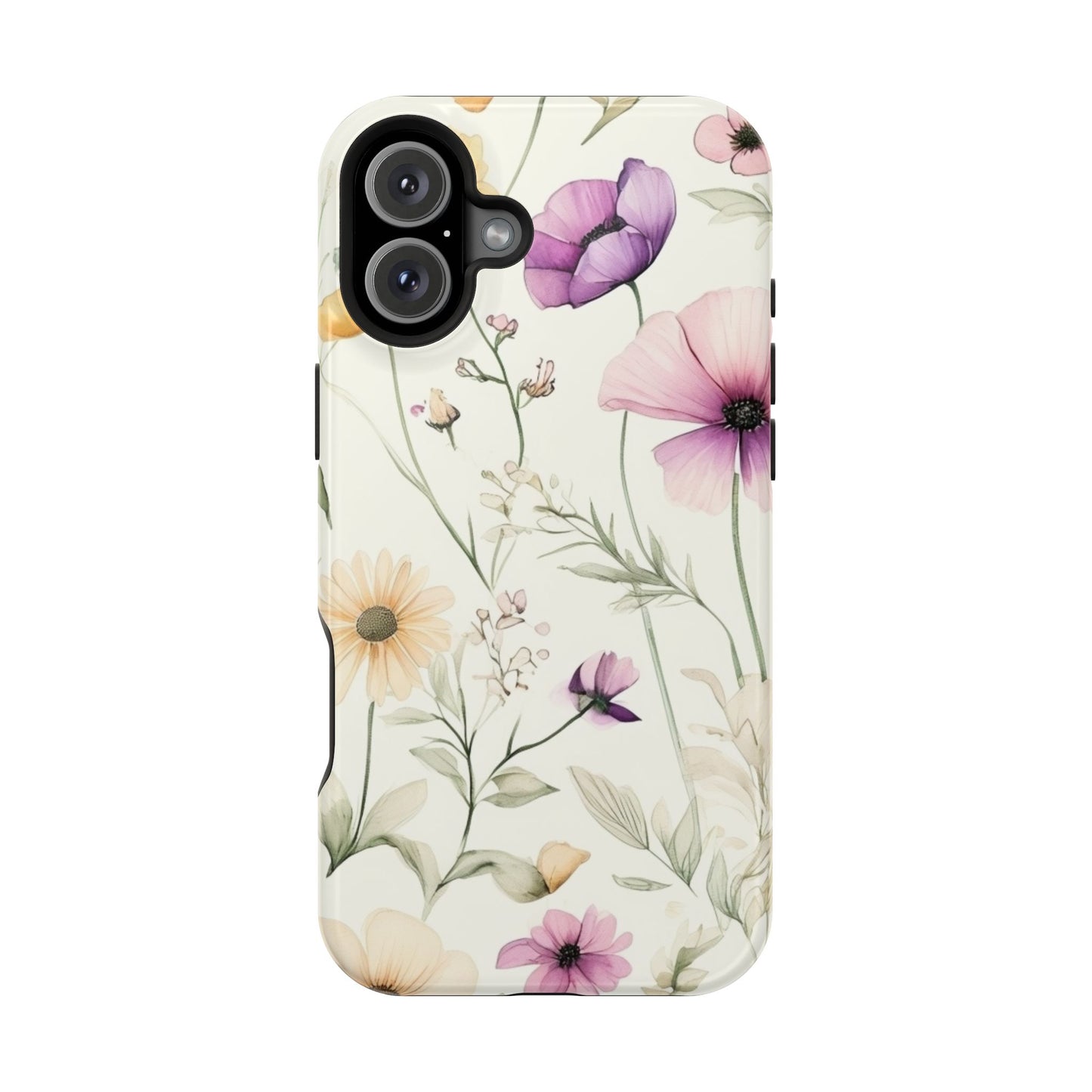 Floral Watercolor Magnetic Impact-Resistant Phone Case