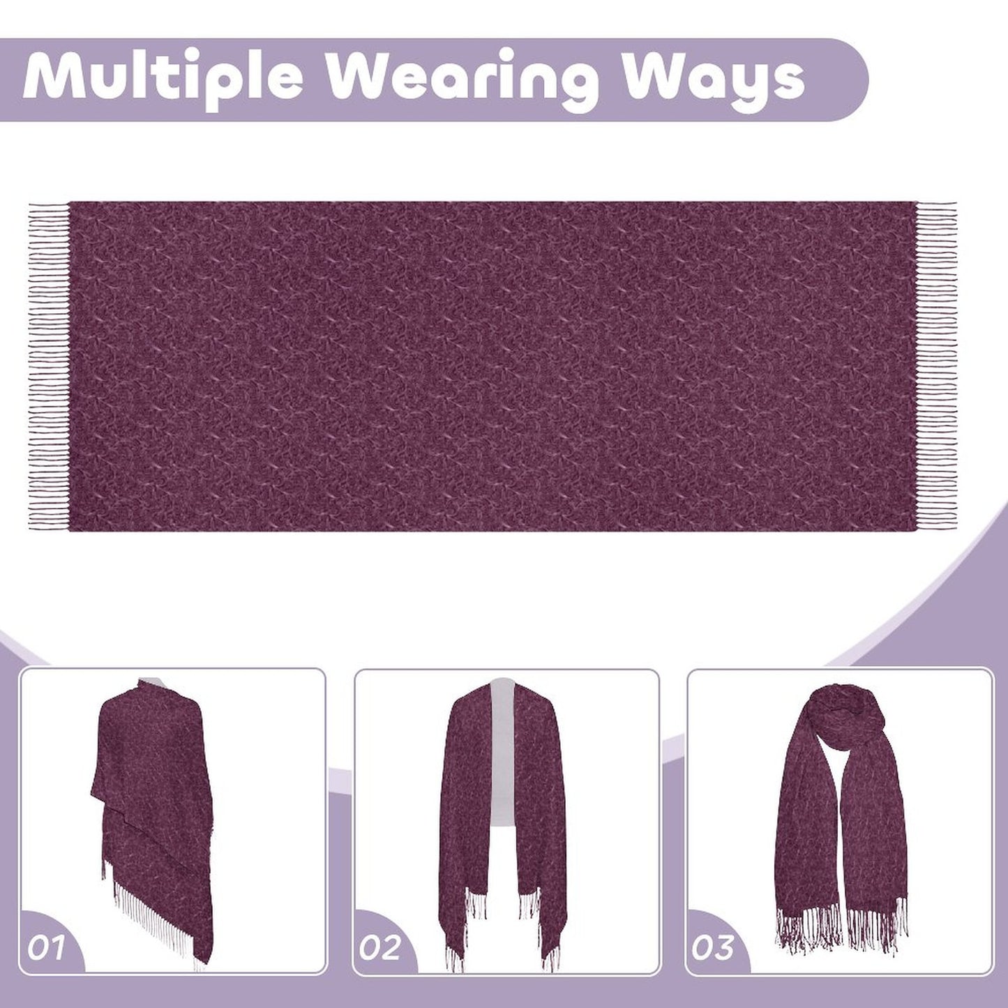 Cashmere-like Tassel Scarf