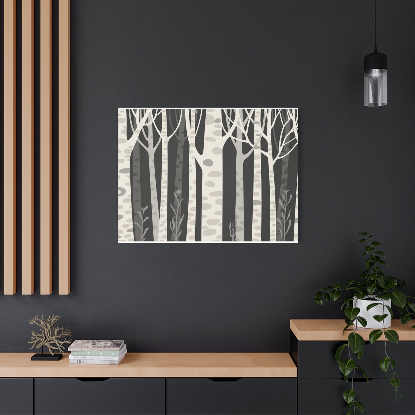 Matte Canvas, Stretched, 1.25" - Trees