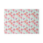 Floral Watercolor Glass Cutting Board — Pink Tulip Pattern