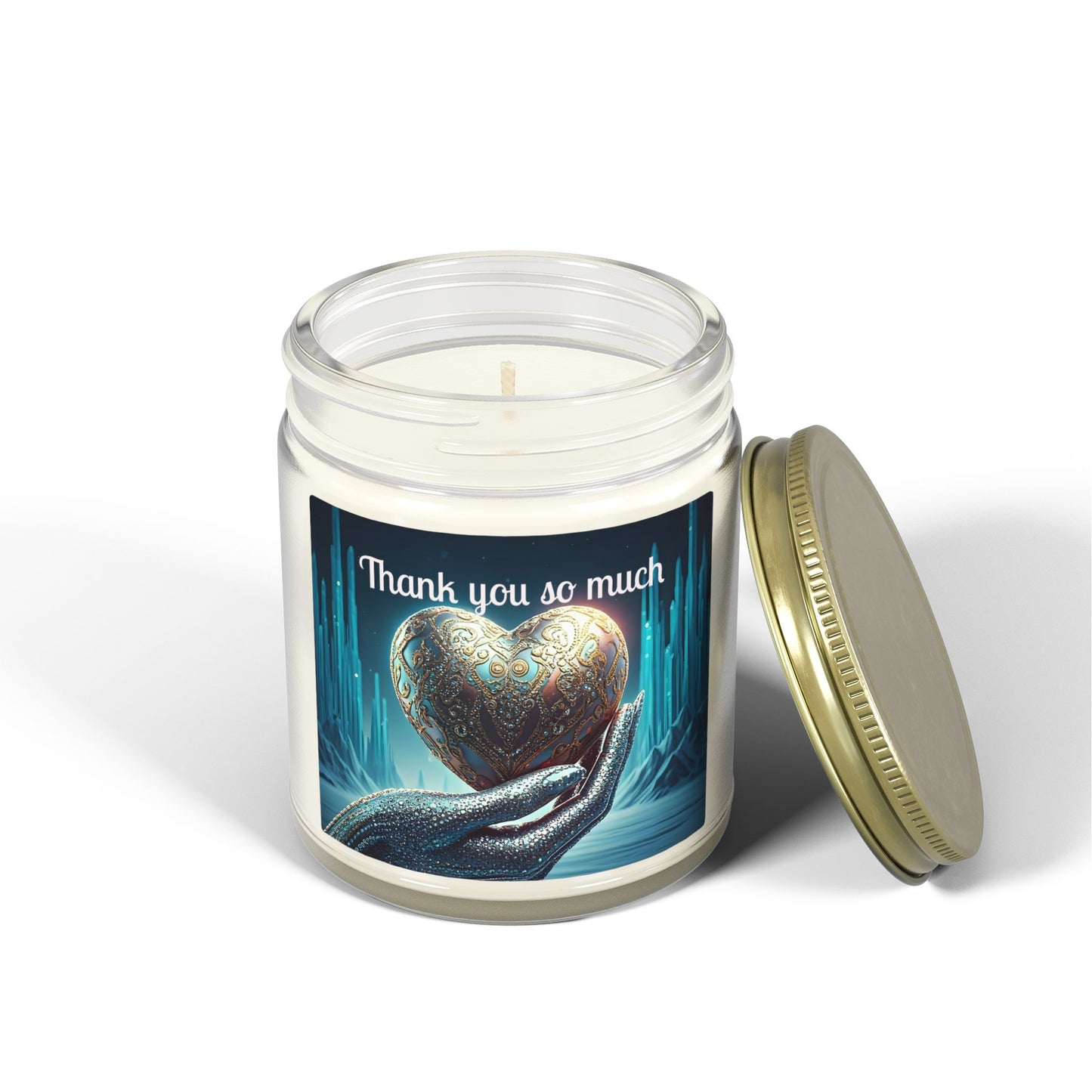 Thank You Candle — Coconut Apricot Scented Jar (4oz/9oz)