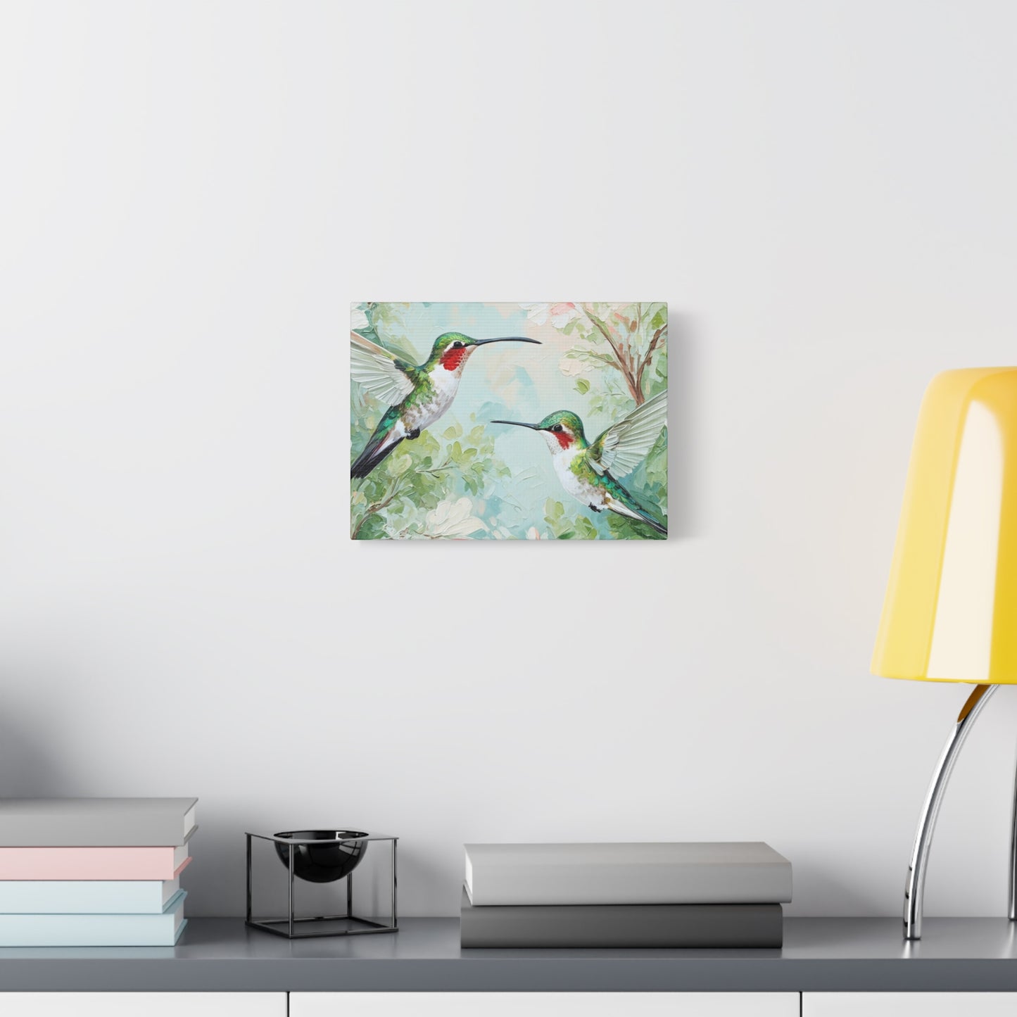 Hummingbird Canvas Wall Art — Stretched Matte Nature Print