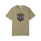 Vibrant Graphic Unisex T-Shirt with Floral Mask Design