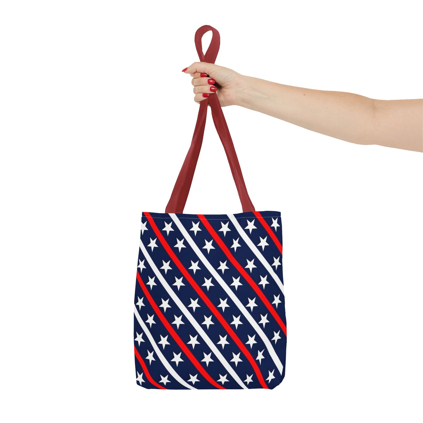Patriotic Tote Bag, USA Flag Inspired