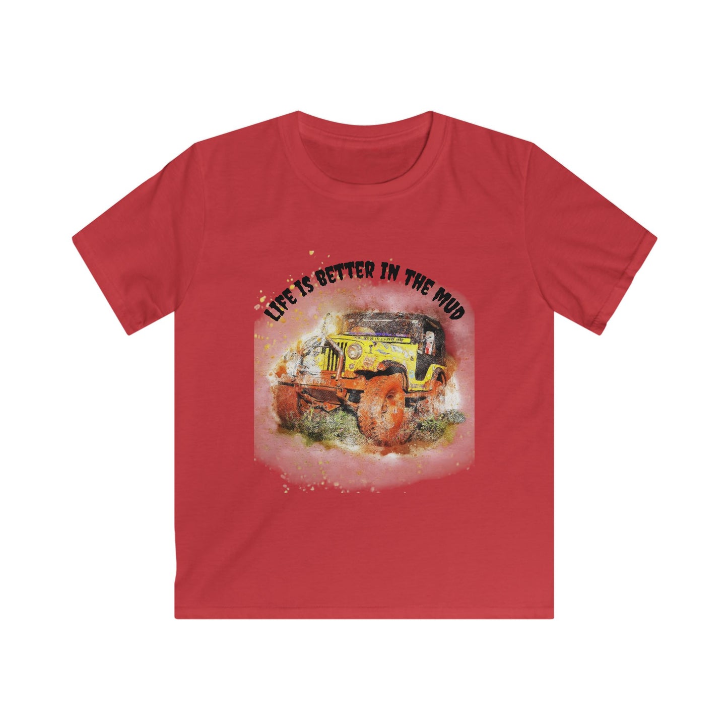 Kids Tee — "Life Is Better in the Mud" Off‑Road Jeep Graphic