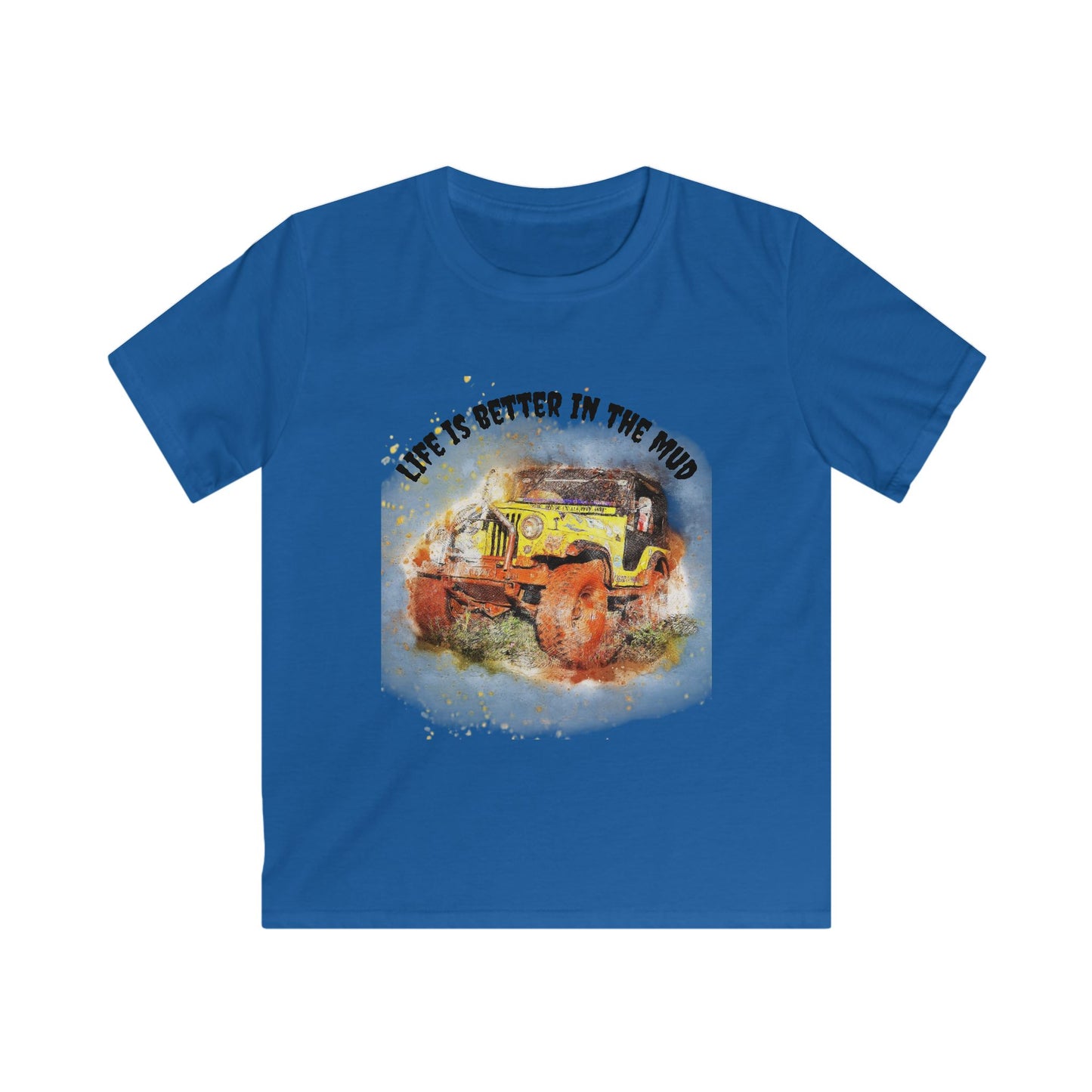Kids Tee — "Life Is Better in the Mud" Off‑Road Jeep Graphic