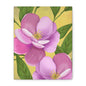 Matte Canvas, Stretched, 1.25" Tulips Pink and Purple Flowers