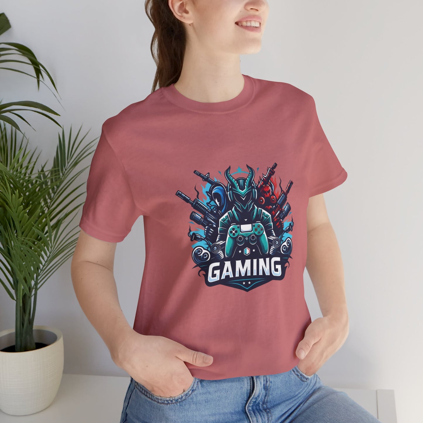 Gaming Controller Emblem Tee — Esports Gamer Graphic T-Shirt