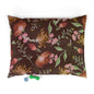 Floral Pet Bed - Cozy Dog Cat Cushion, Decorative Pet Accessory, Indoor Dog Bed, Cat Bed, Flower Print Pet Lounger