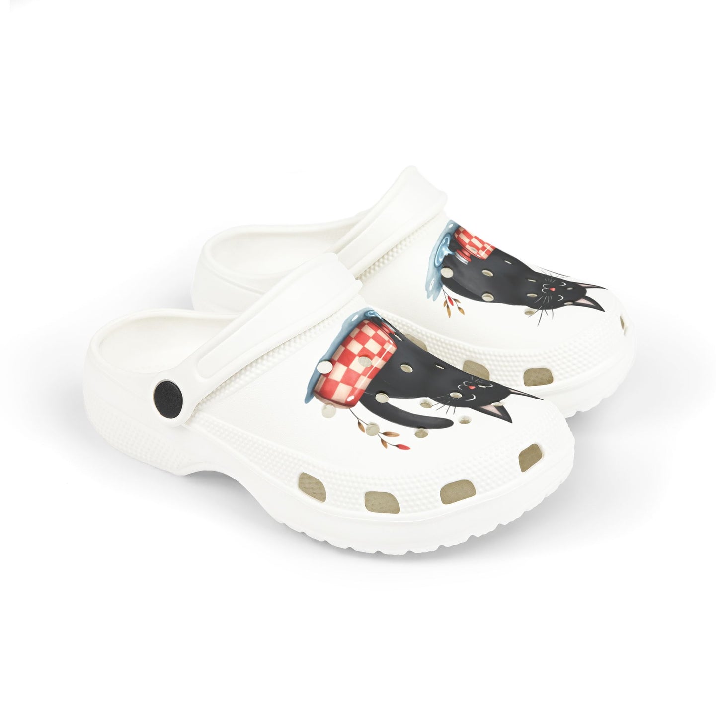 Whimsical Kids' Clogs with Playful Cat Design
